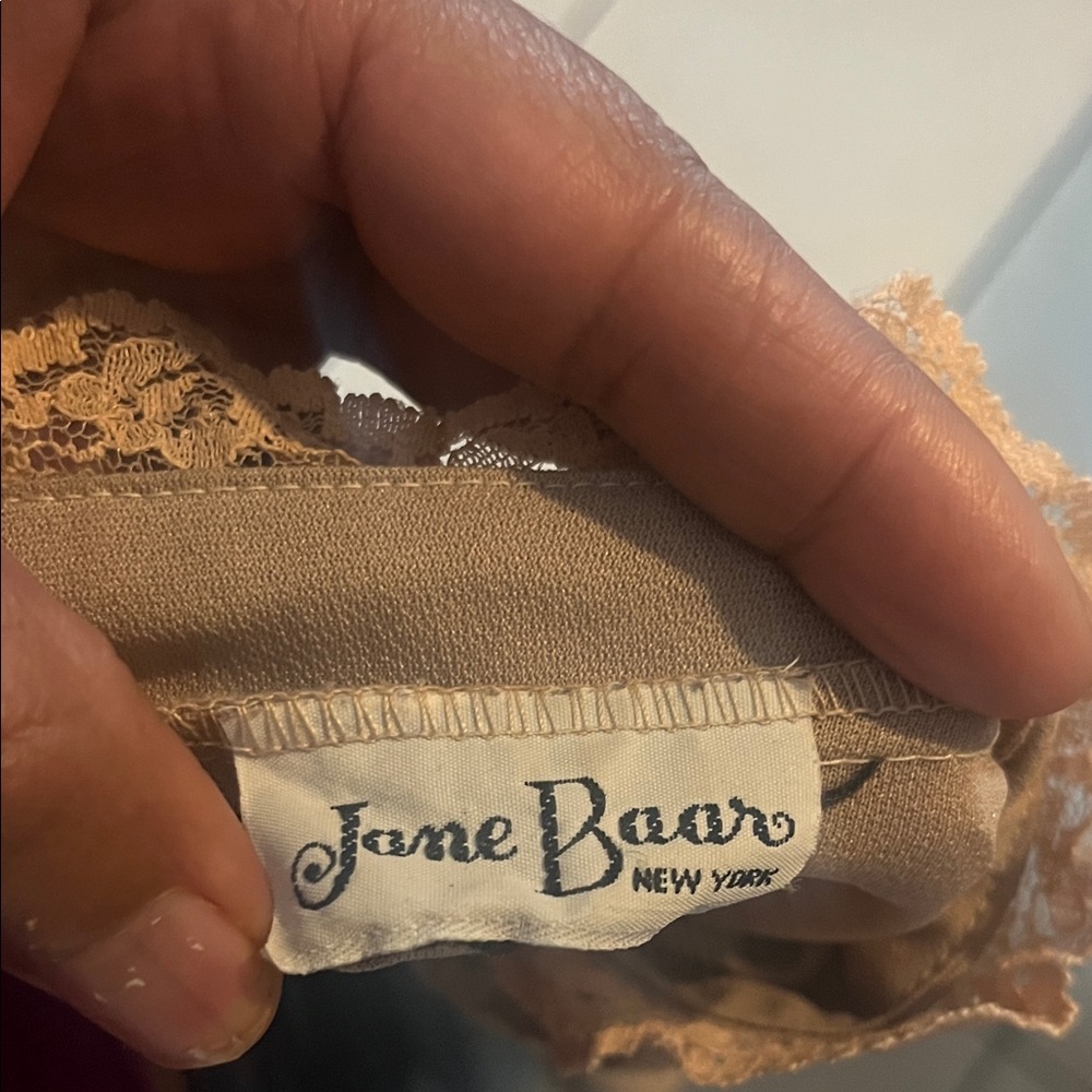 Jane Baar Lace Trim Dress Size Small Very Unique and Classy!!! Vintage Classic!